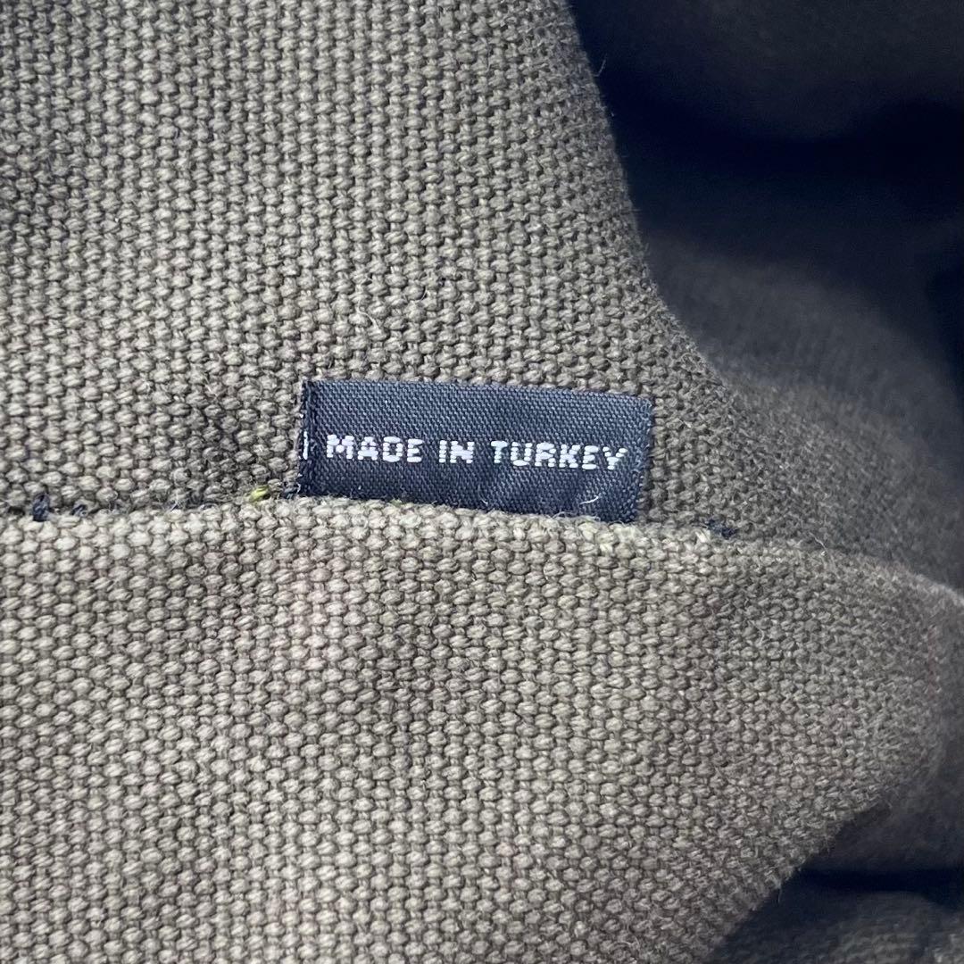 PRADAプラダ カナパ トートバッグ フリンジ スタッズ カーキ ゴールド金具