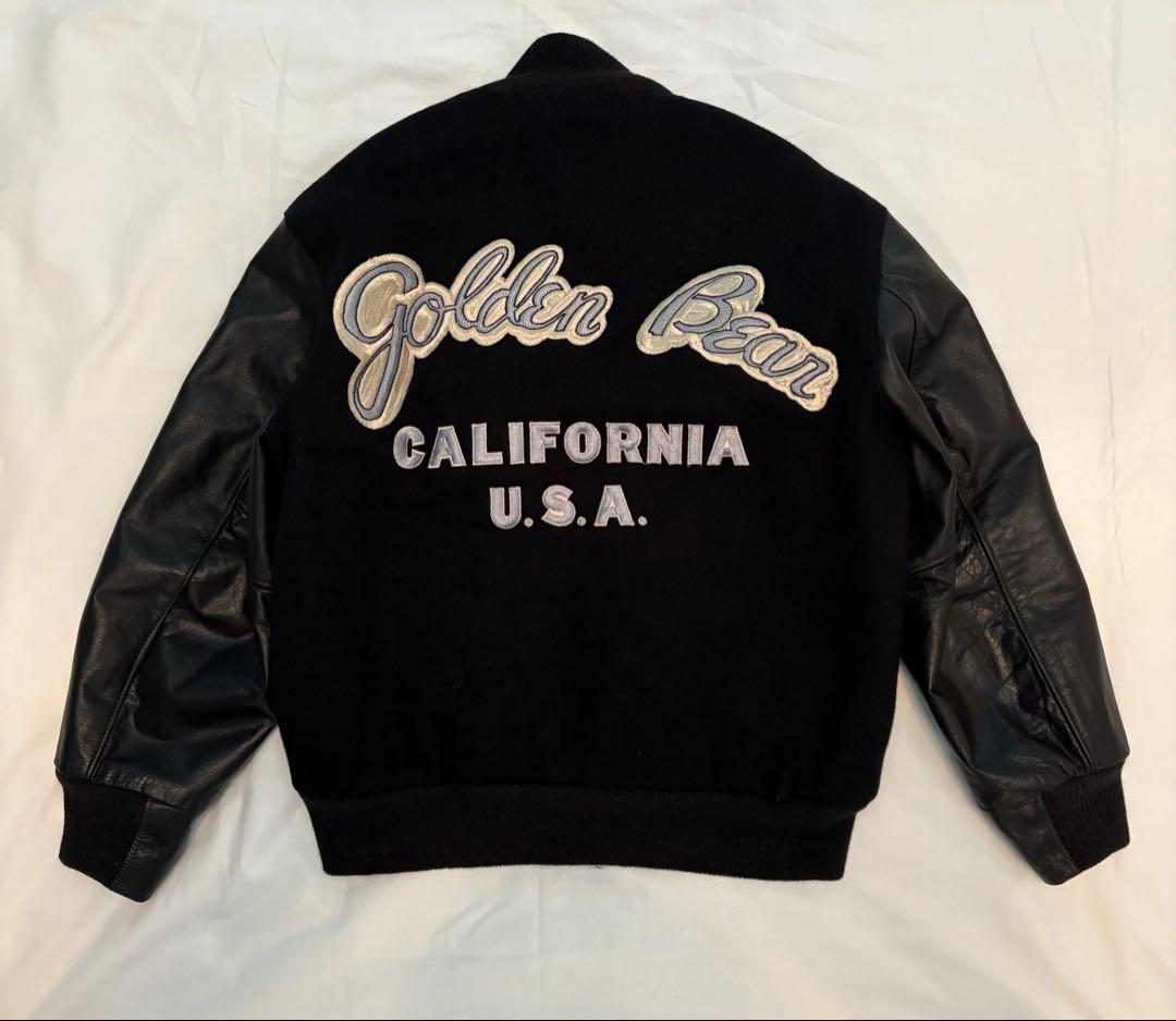 マニア向け USA製 70s白タグ ゴールデンベア レザー スタジャン