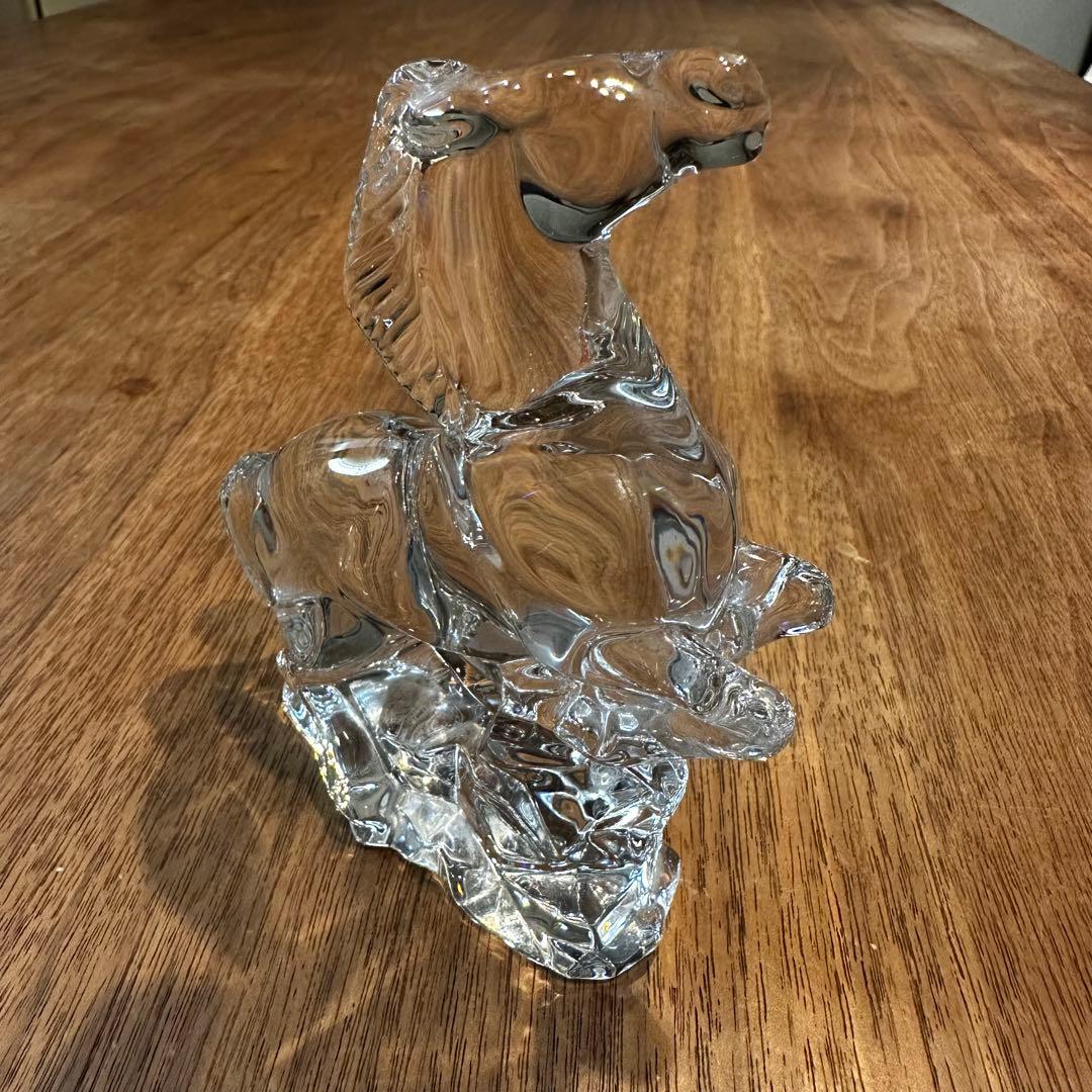 Baccarat （バカラ）馬クリスタル置物（箱なし）