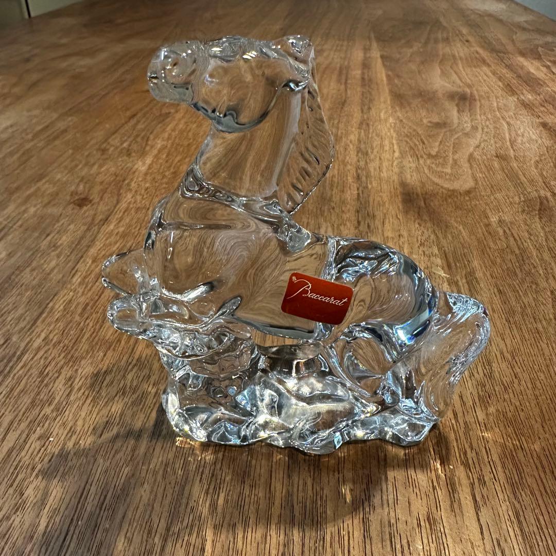 Baccarat （バカラ）馬クリスタル置物（箱なし）