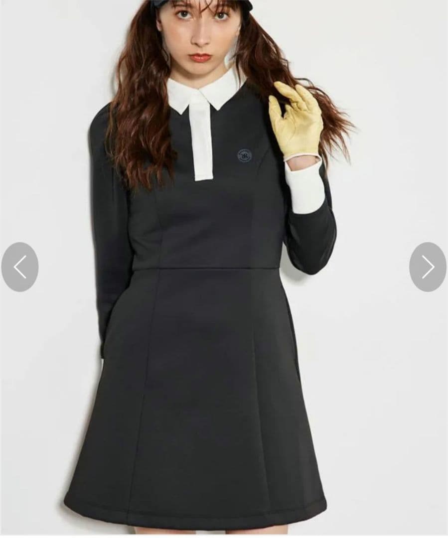 リエンダゴルフ♡パフスリーブ♡長袖/ワンピース♡S　ゴルフ/スポーツ