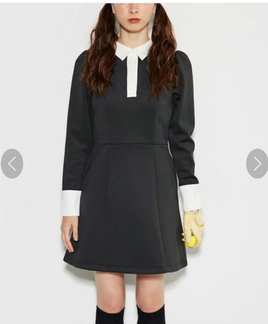 リエンダゴルフ♡パフスリーブ♡長袖/ワンピース♡S　ゴルフ/スポーツ