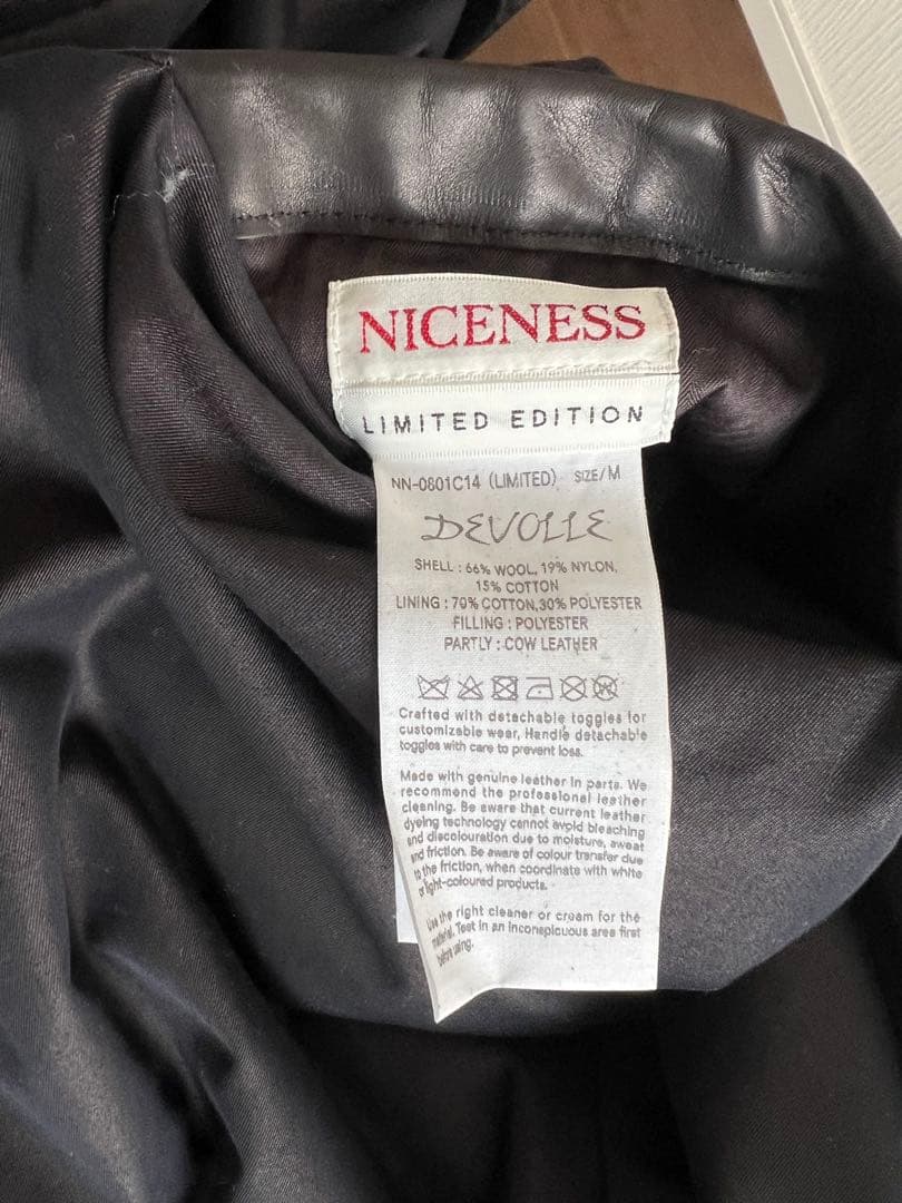 ジャケット・アウター NICENESS 24AW DEVOLLE