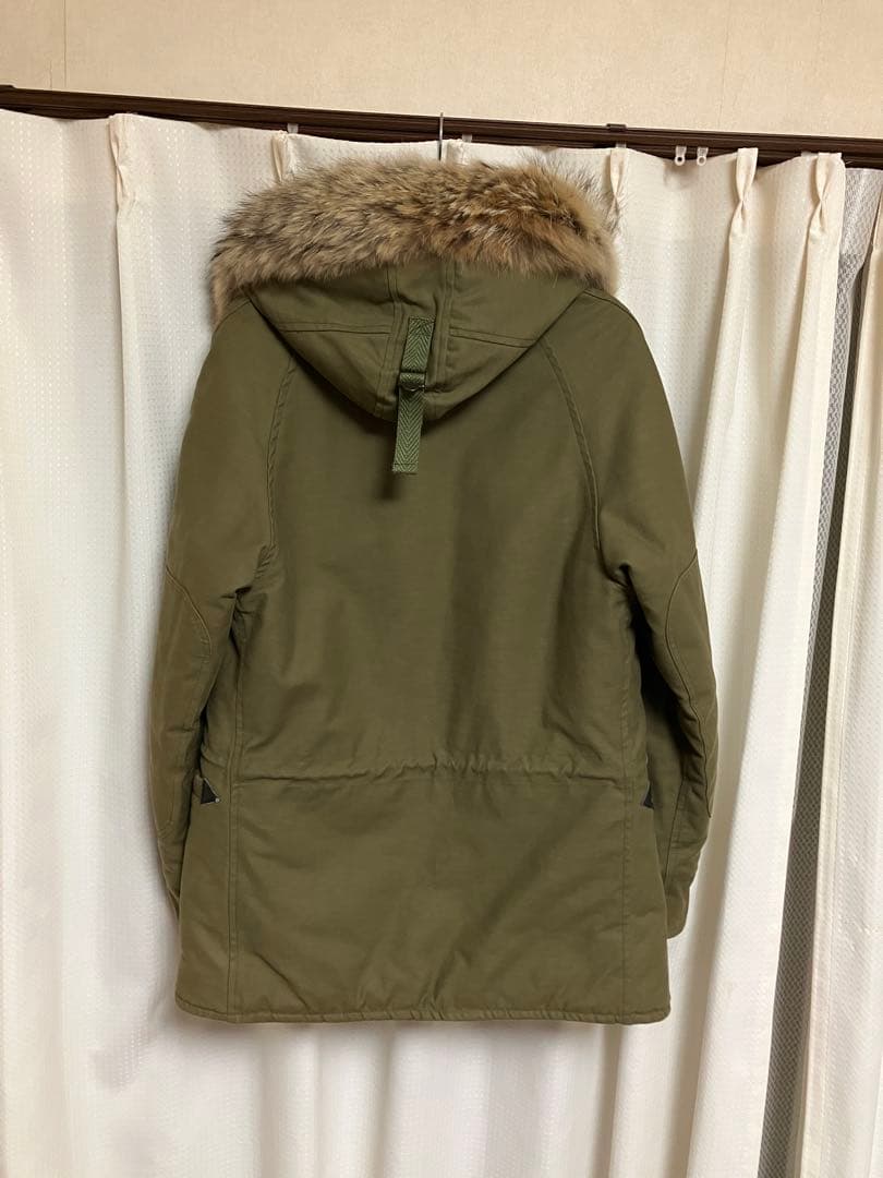 極美品　The Calee ミリタリージャケット リアルコヨーテファー