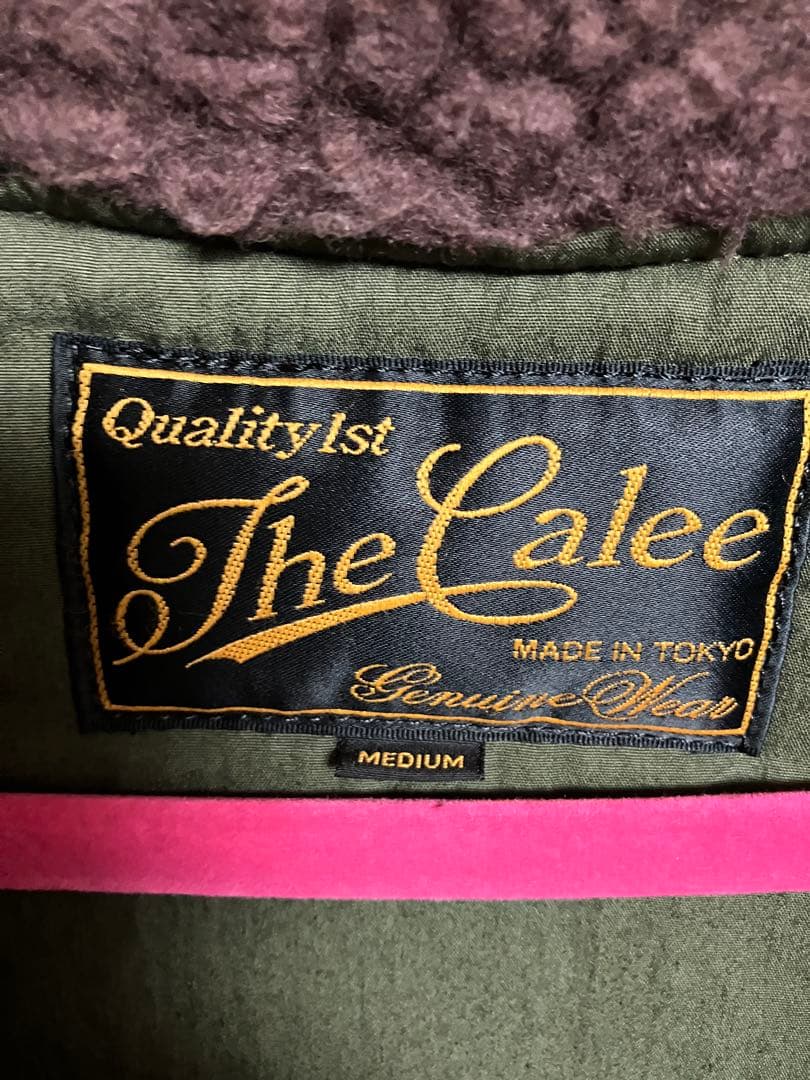 極美品　The Calee ミリタリージャケット リアルコヨーテファー