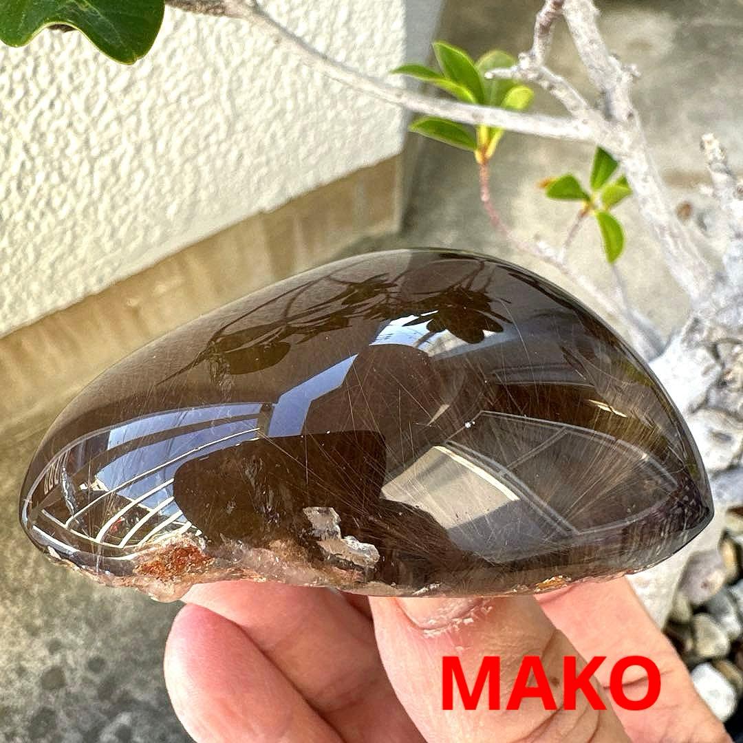 M1815☆ルチルクォーツ原石254g☆天然石　原石☆N50807-C