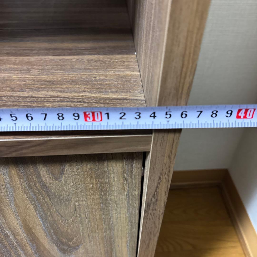 ブラウン木製マガジンラック 中型