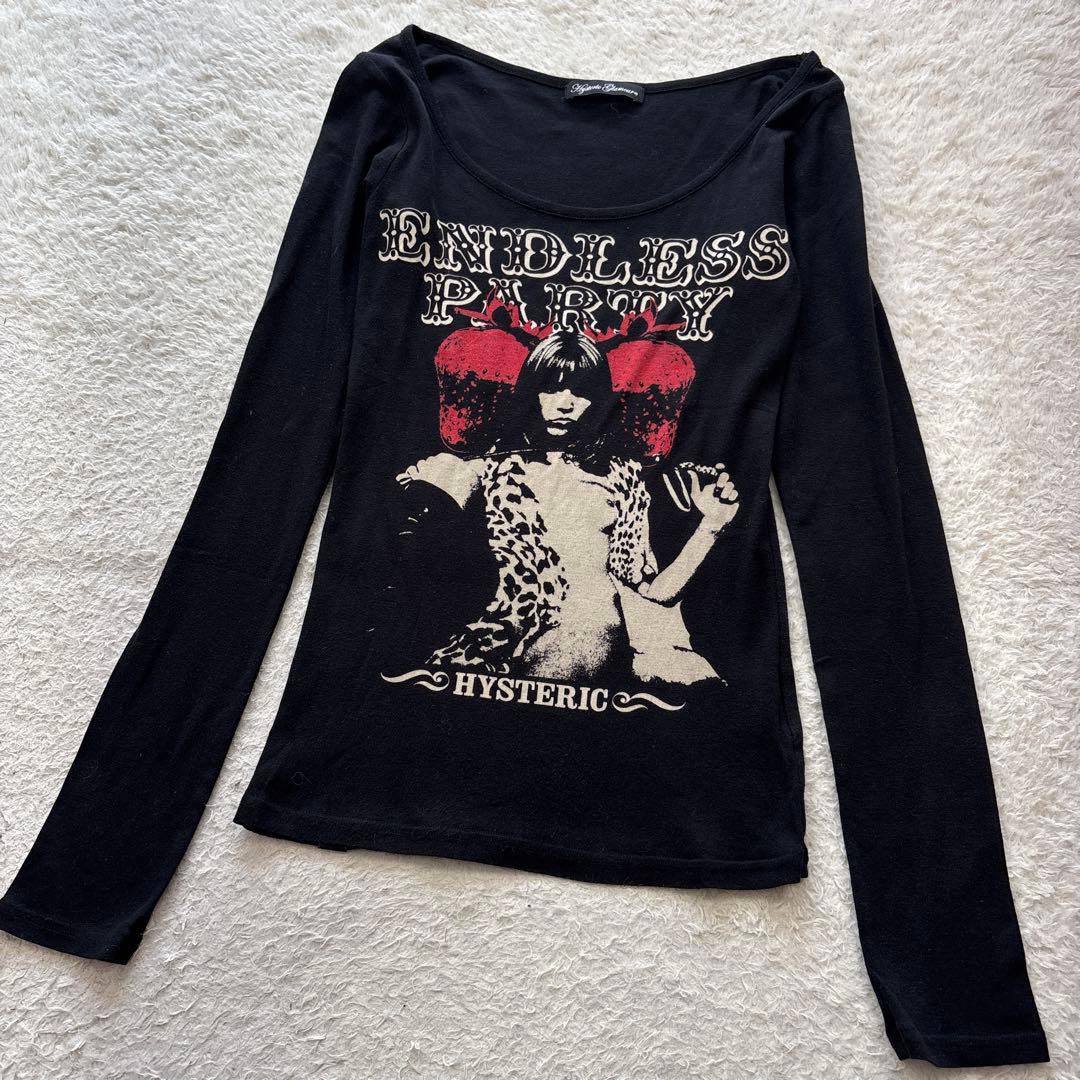 ヒステリックグラマー　ENDLESS PARTY ヒスガールロンT y2k