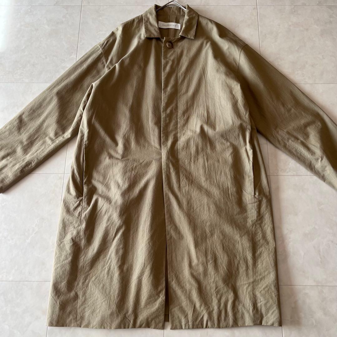 GALERIE VIE ギャルリーヴィーワイドステンカラーコート ベージュ 36