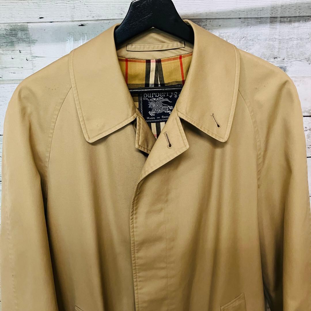 Burberry ステンカラーコート　ノヴァチェック　※やや汚れ等あり