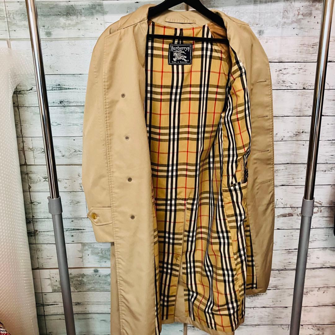 Burberry ステンカラーコート　ノヴァチェック　※やや汚れ等あり