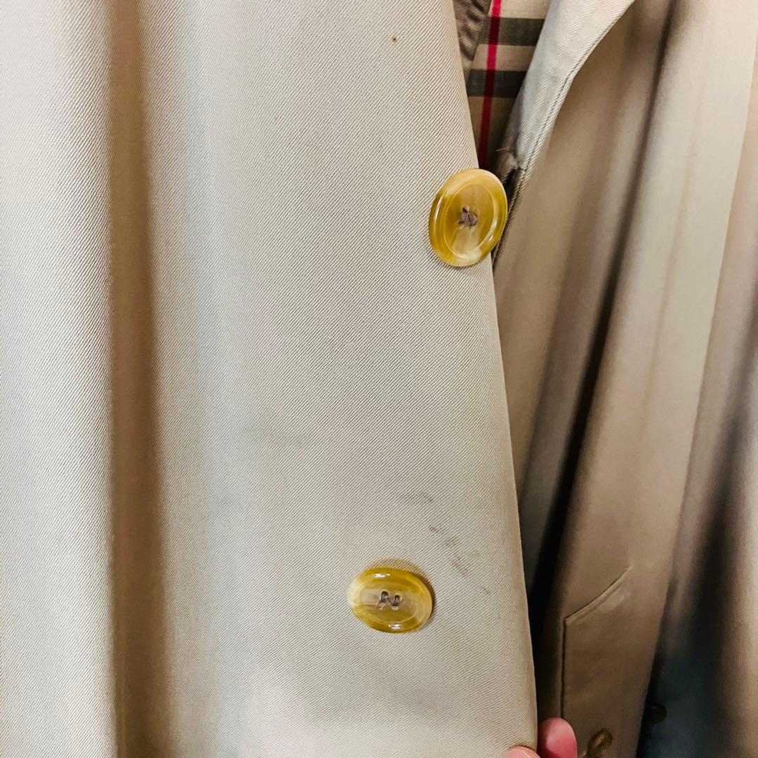 Burberry ステンカラーコート　ノヴァチェック　※やや汚れ等あり