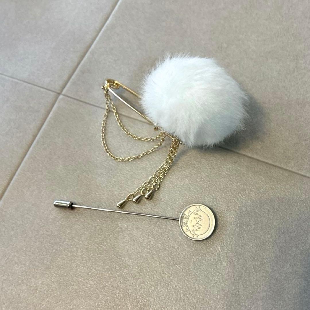 ほぼ新品 完売 刀剣乱舞 鶴丸国永 フード付き ポンチョ コート ベルト ファー