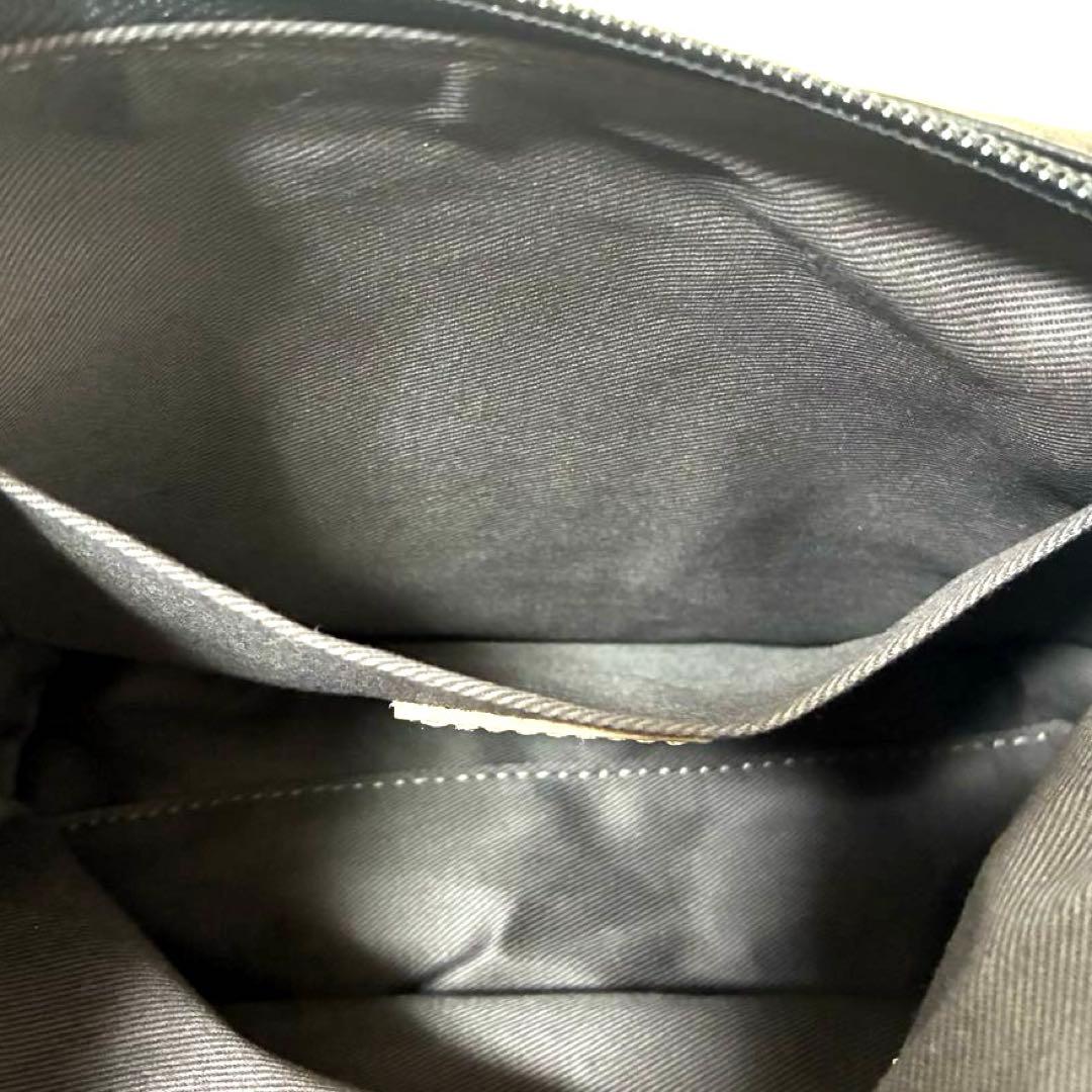 新品 ラシット ソフトレザー ラウンド ショルダーバッグ 黒 ハーフムーン