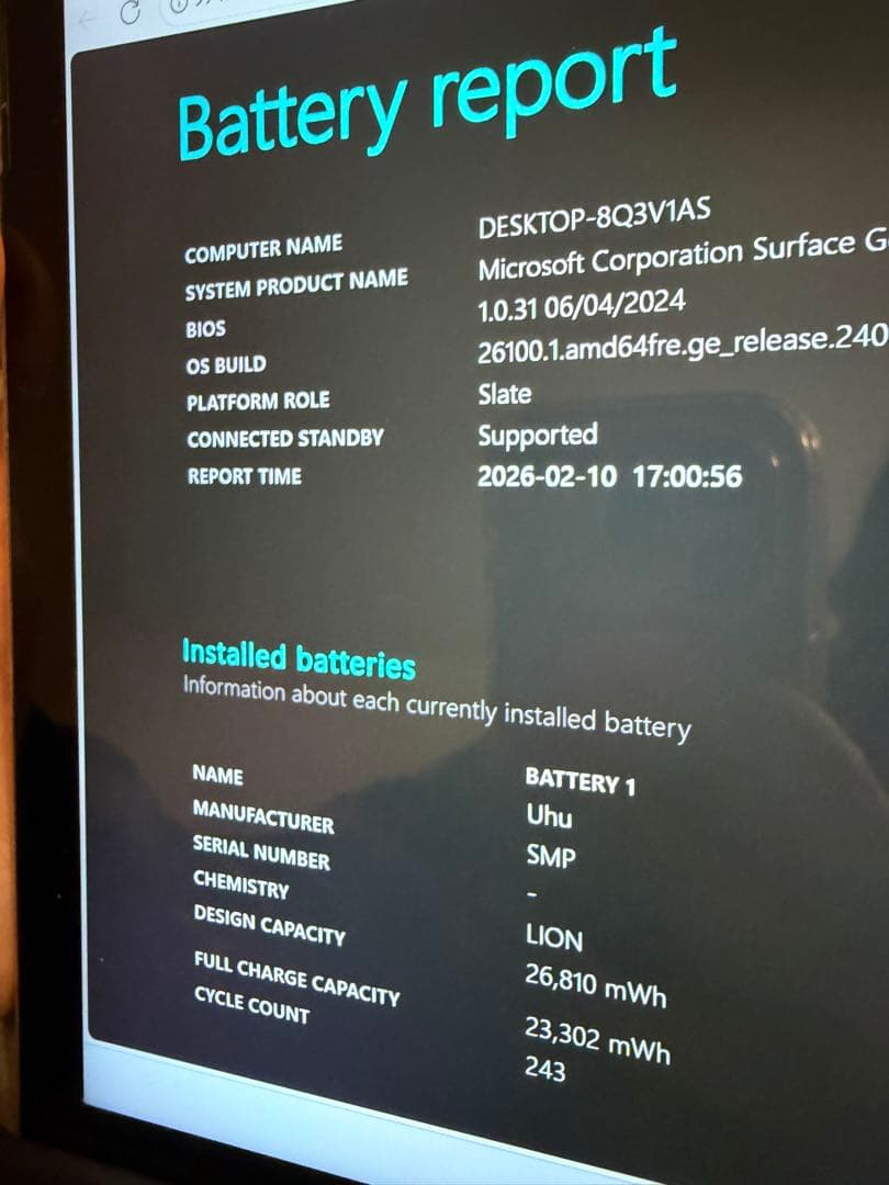 Microsoft Surface Go2 128gb本体 ACアダプター付き