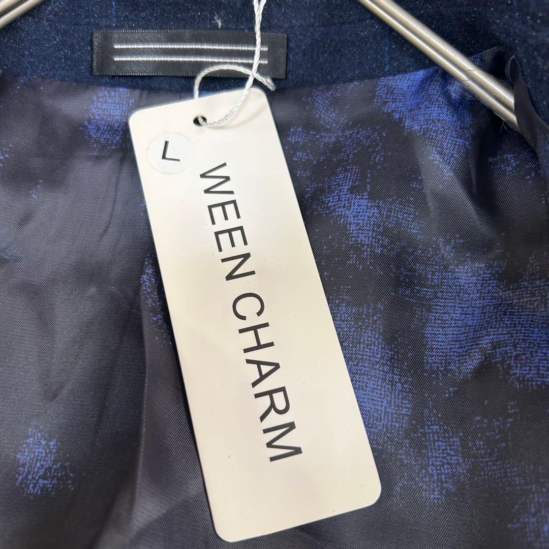 m6392【新品 WEEN CHARM】3ピース スーツ上下 濃紺 180cm