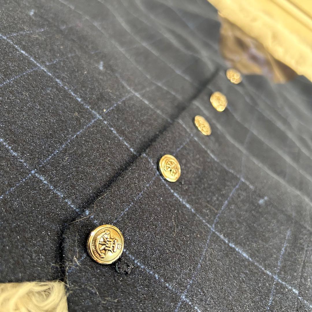 m6392【新品 WEEN CHARM】3ピース スーツ上下 濃紺 180cm