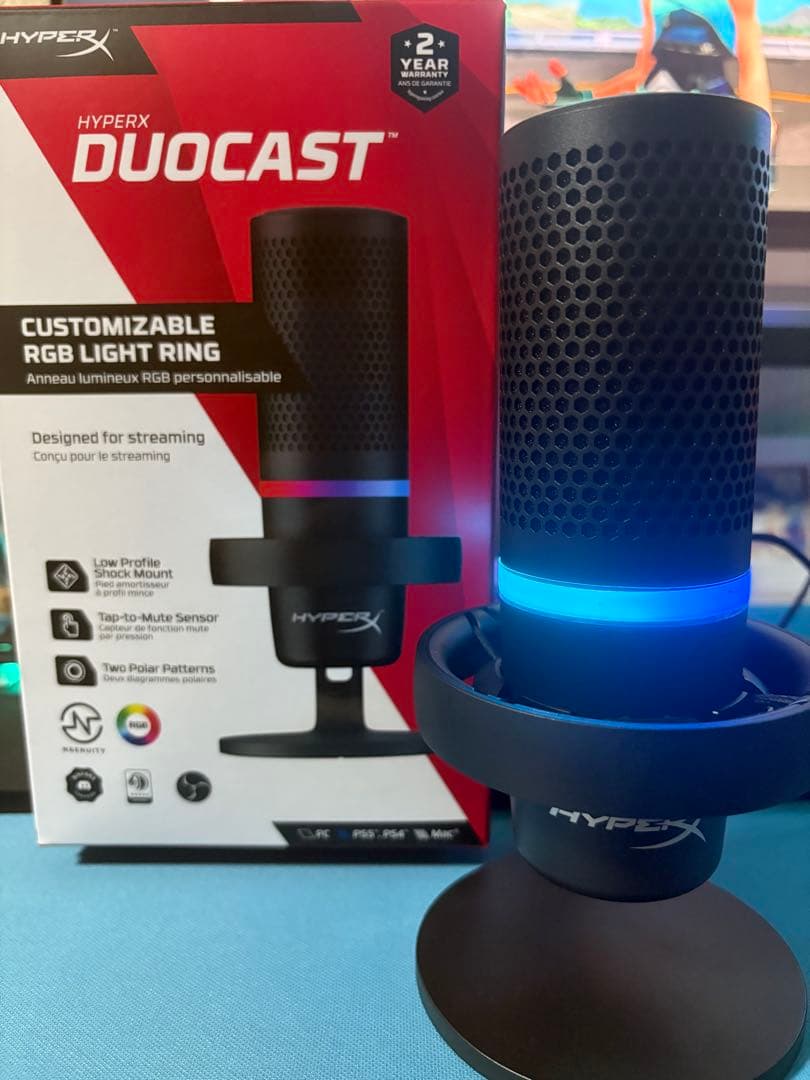 HyperX DUOCAST RGBコンデンサーマイク