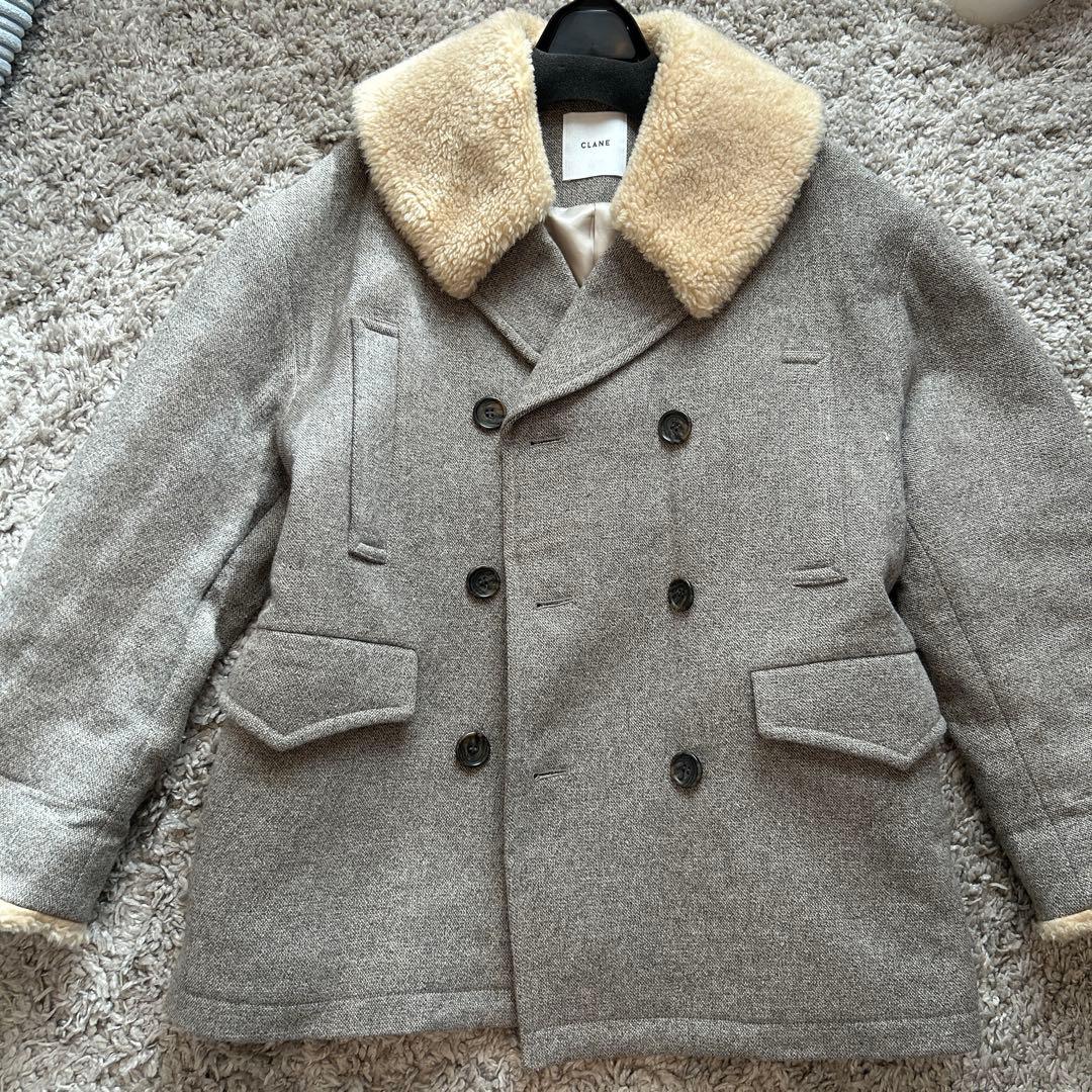 CLANE ピーコート ファー襟付き