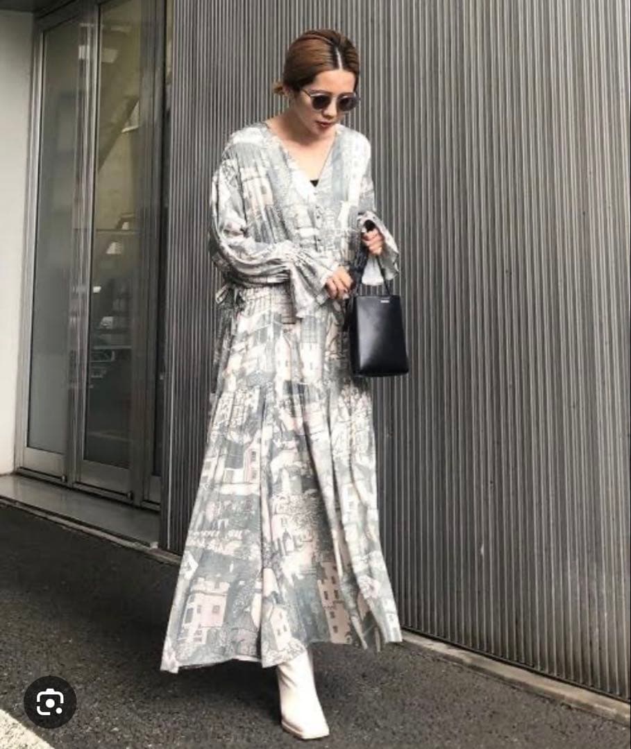 ワンピース Ameri TOWN VOLUME GATHER DRESS