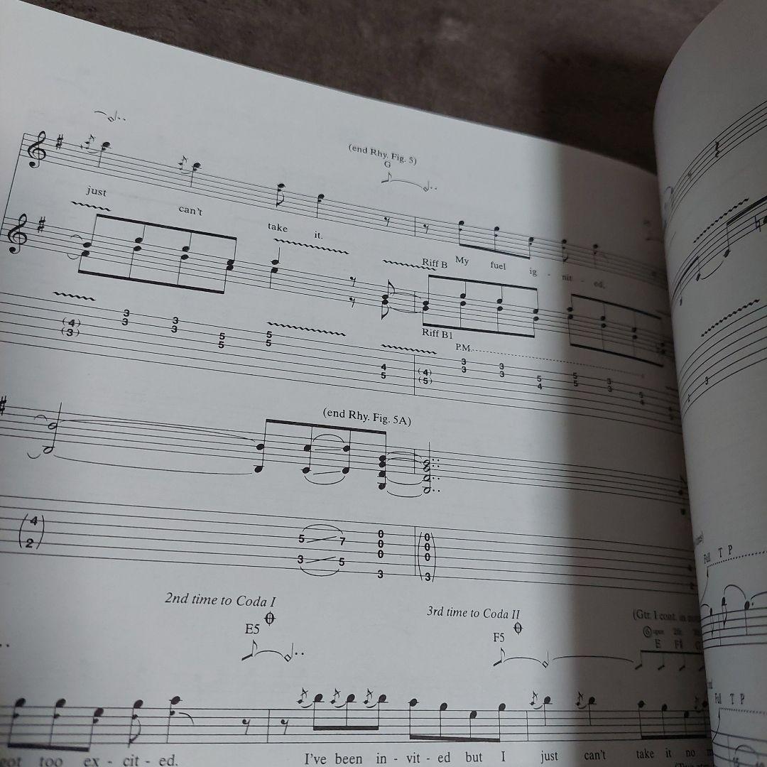 TESLA BUST A NUT 楽譜 テスラ ギター