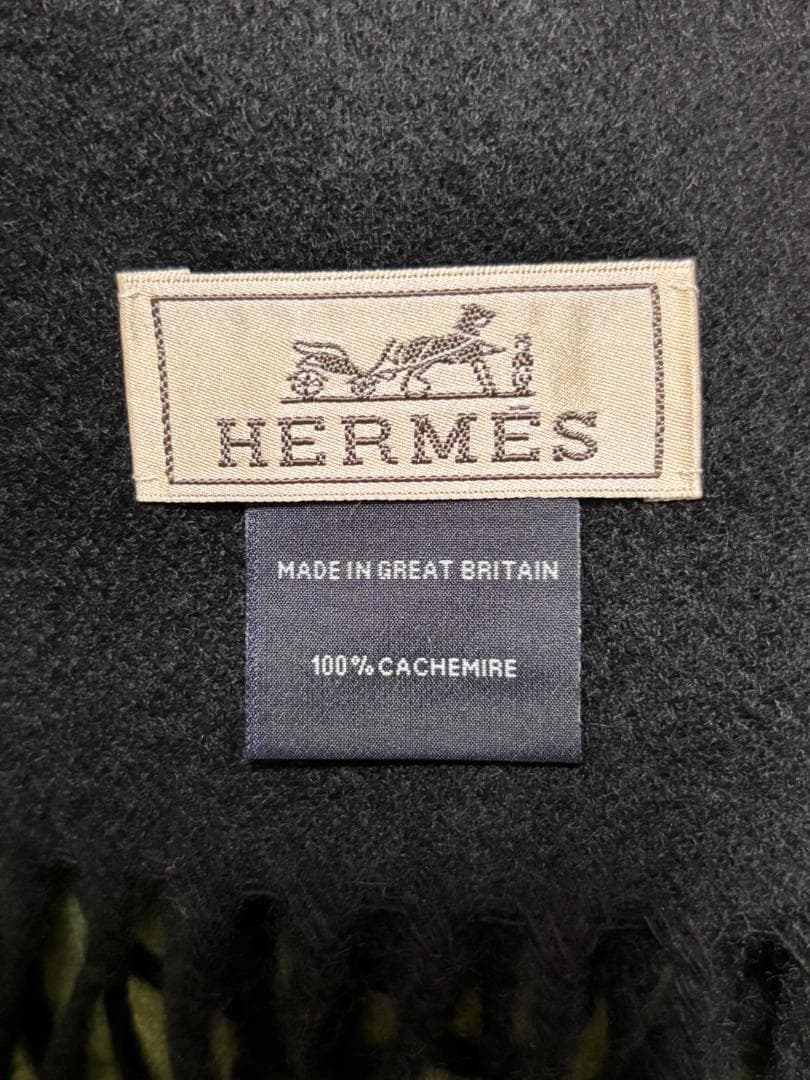 エルメス　カシミアマフラー　メンズ【新品・未使用】