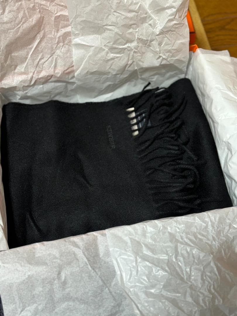 エルメス　カシミアマフラー　メンズ【新品・未使用】