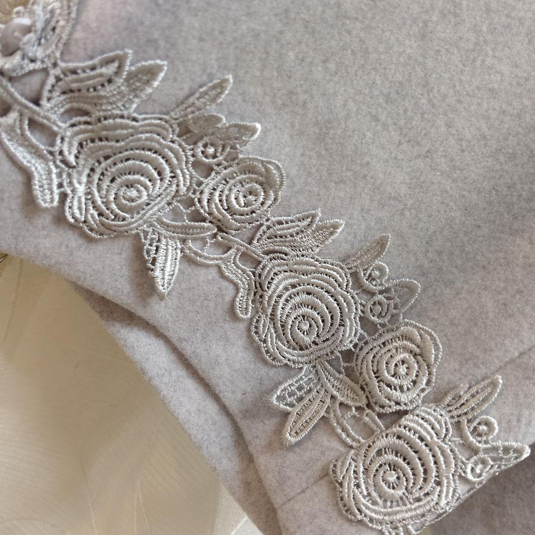 ライトグレーショートコートサイズ42