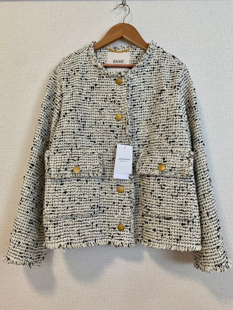 ジャーナルスタンダードレサージュ　GIOLICAツイードワイドジャケット