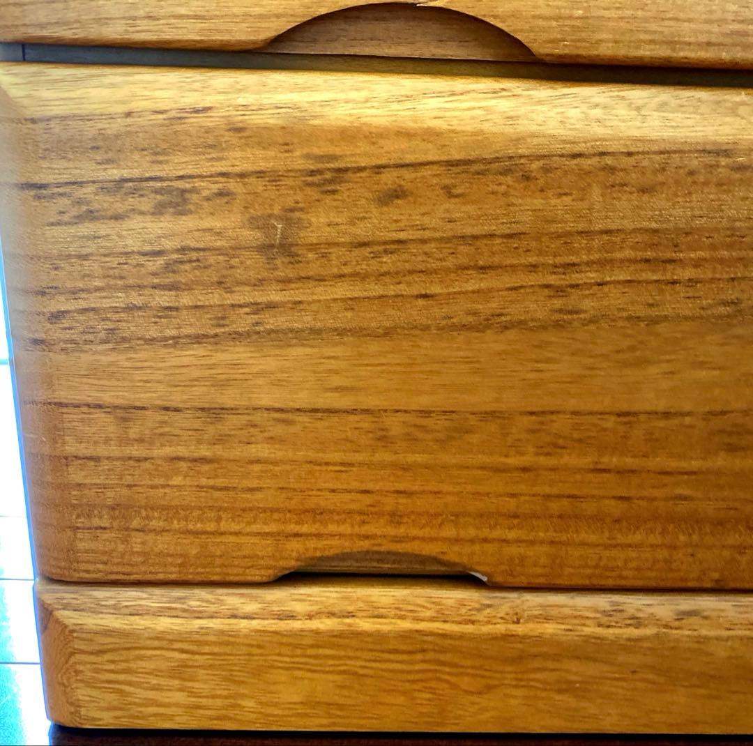 ナチュラルウッド 5段チェスト桐タンス