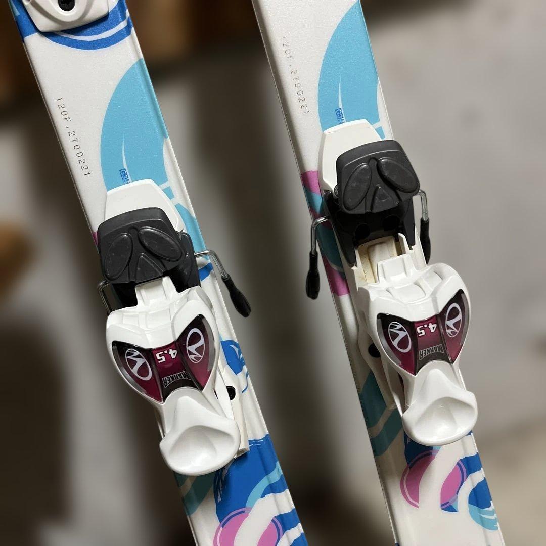 girls ジュニアスキー3点セット白