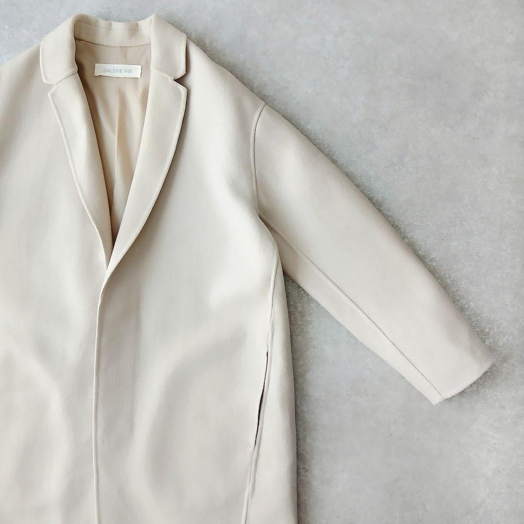 美品 ギャルリーヴィー トゥモローランド 上質 ライトメルトン チェスターコート