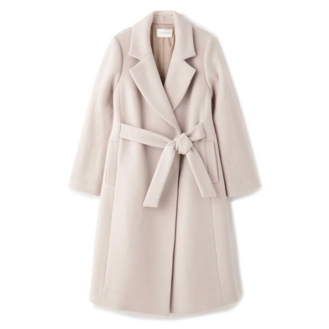 ピンキーアンドダイアン✴︎Wクロスショートビーバーベルテッドコート