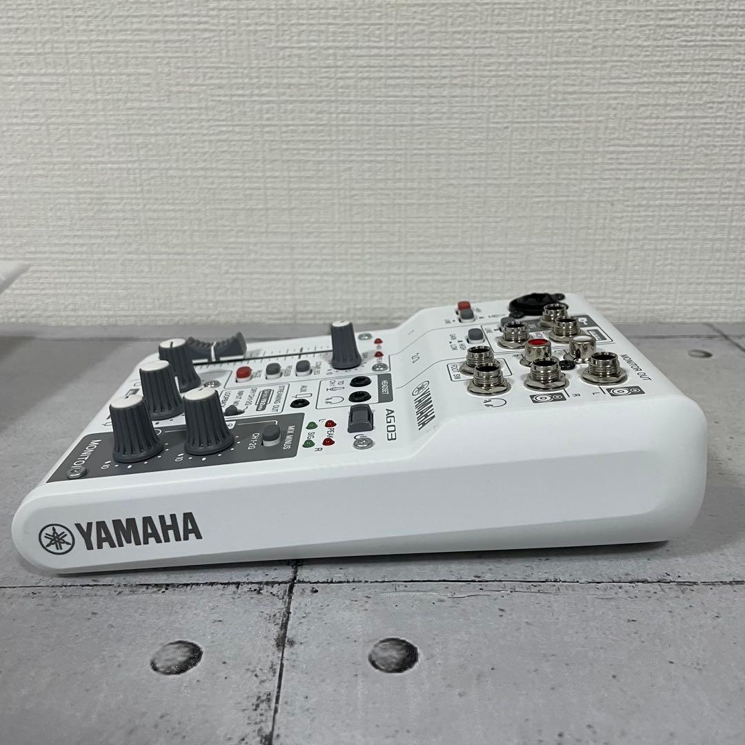 美品　YAMAHA ヤマハ　ライブストリーミングミキサー AG03MK2 白