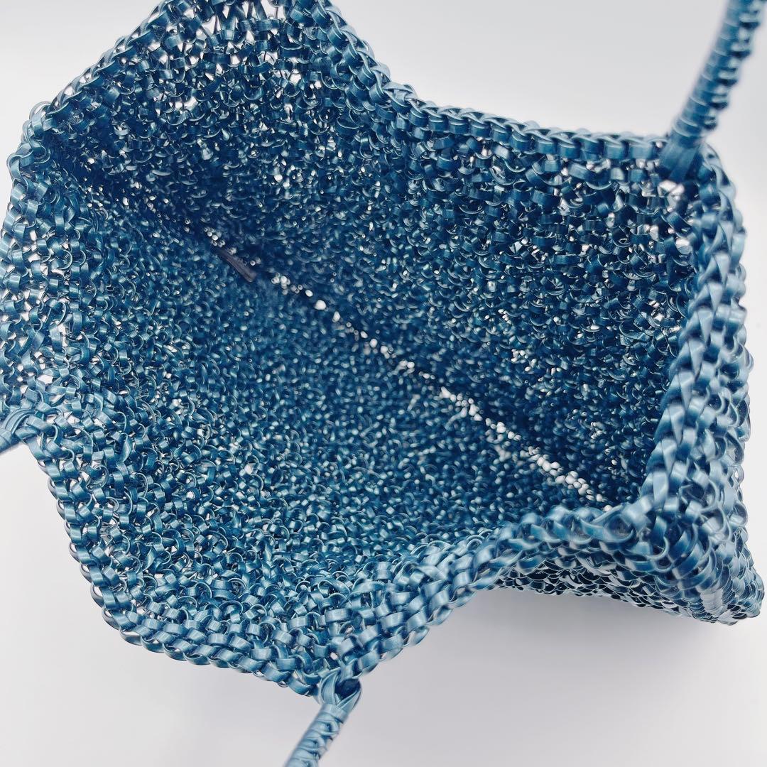 【極美品】ANTEPRIMA アンテプリマ　トートバッグ　ワイヤーバッグ 紺色