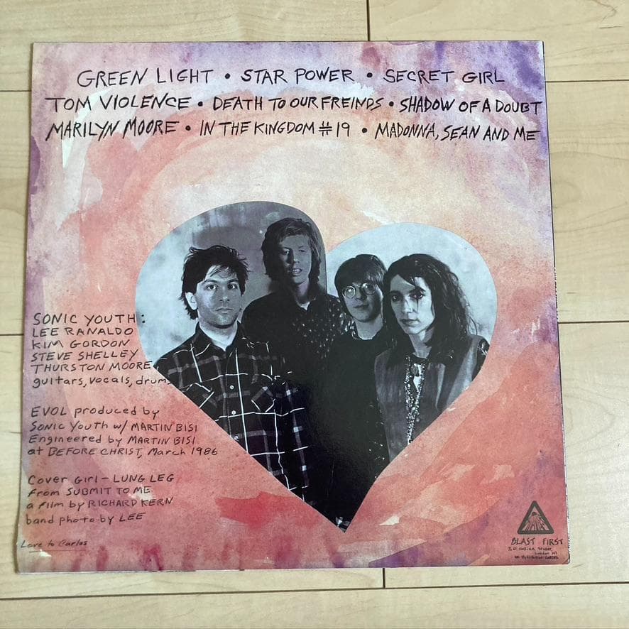 LP UKオリジ Sonic Youth EVOL レコード 1986年