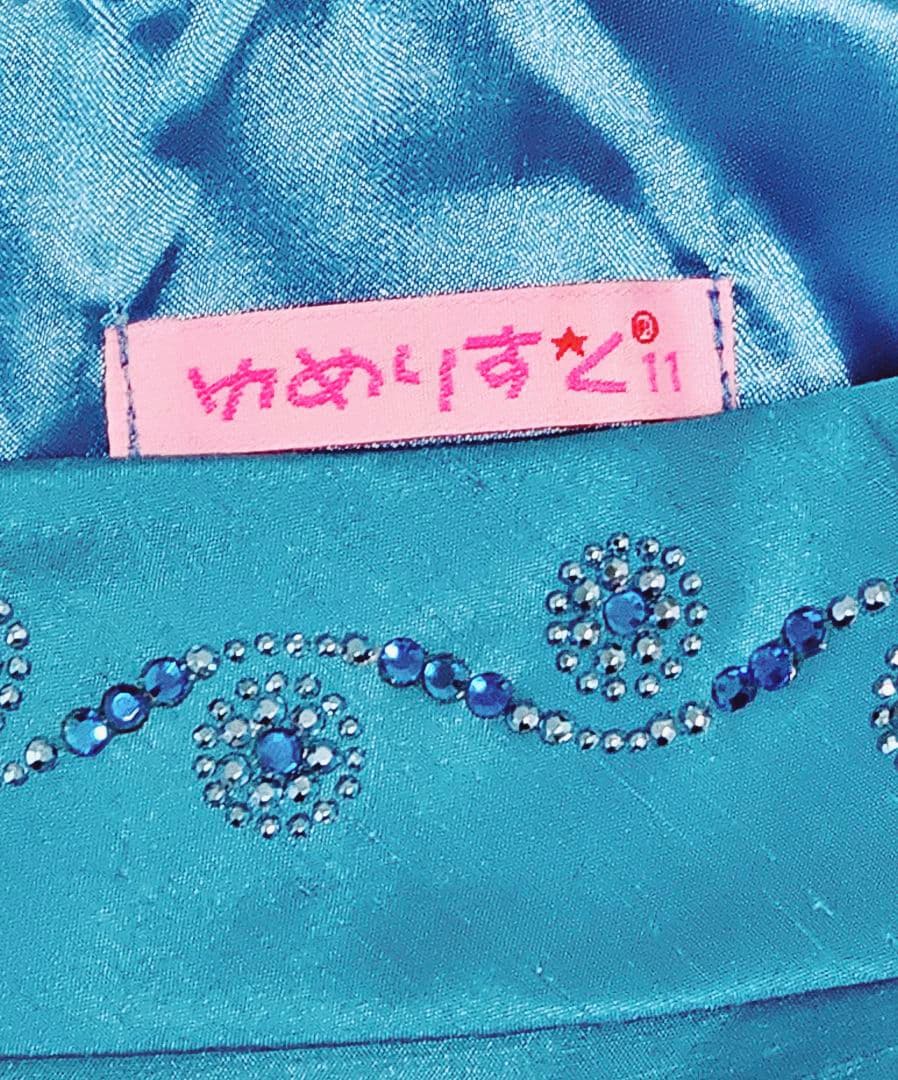 ゆめりすと ドレス　サイズ11 　ターコイズ ブルーとジルワンピース140