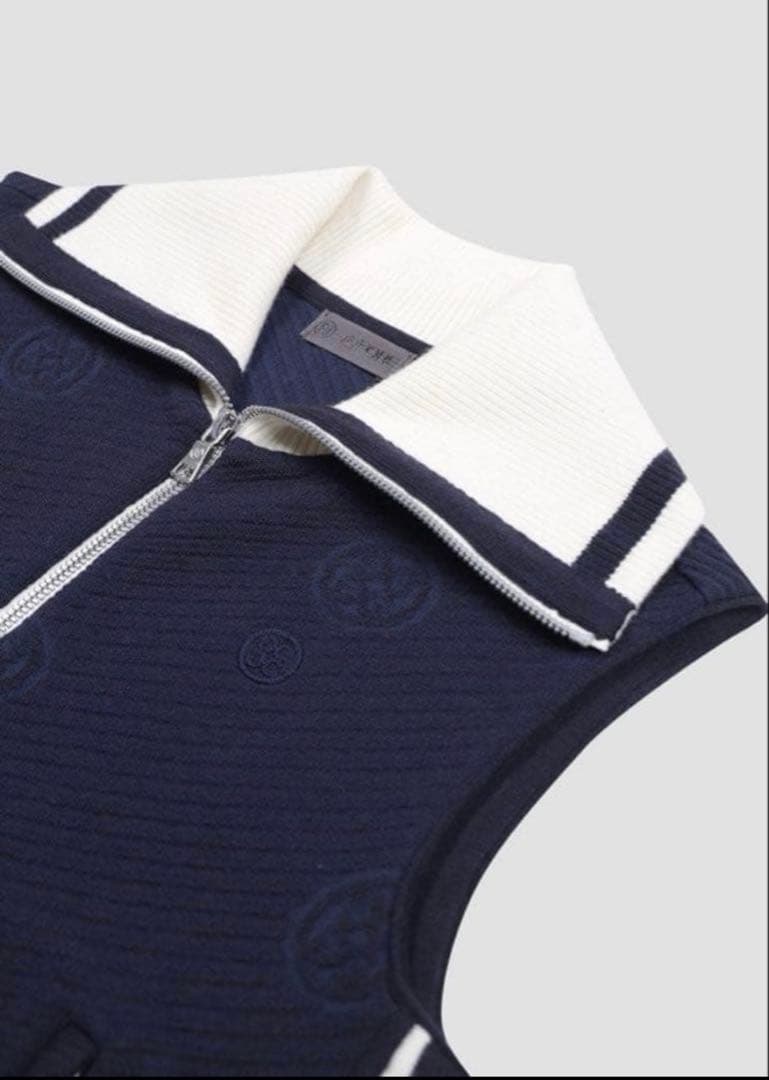 ジーフォア　ベスト　ネイビー