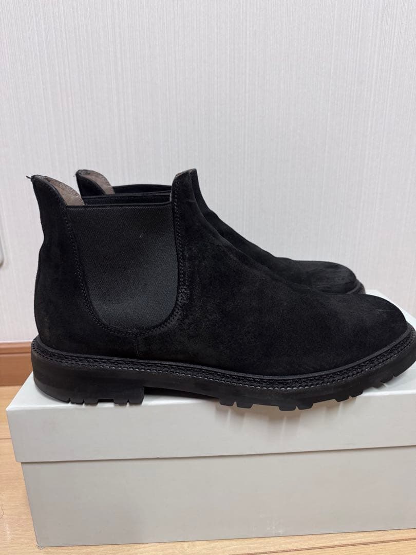 MANOLO BLAHNIK ブラック サイドゴアブーツ　サイズ　7.5