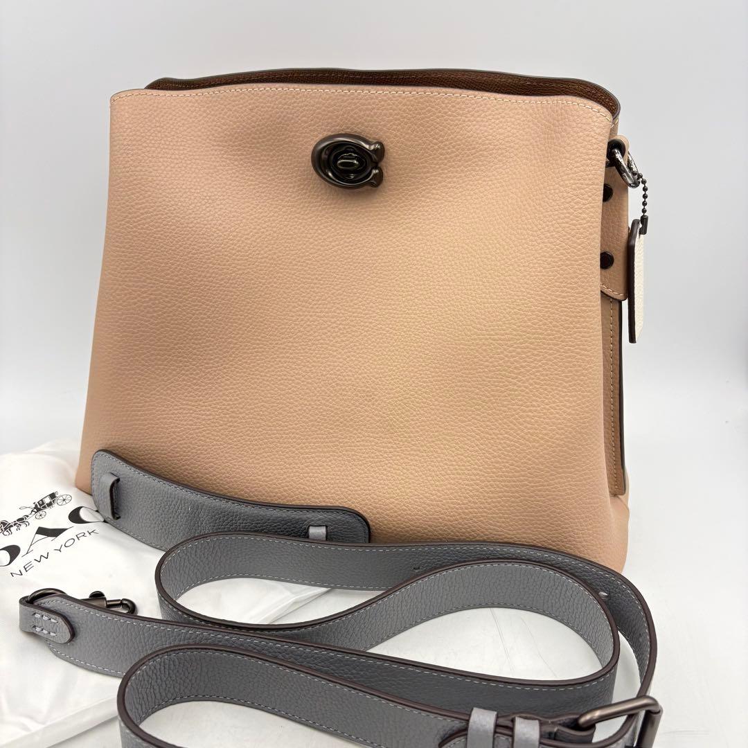 コーチ ウィロウ ショルダーバッグ 2way ブラウン 1018-S7091o