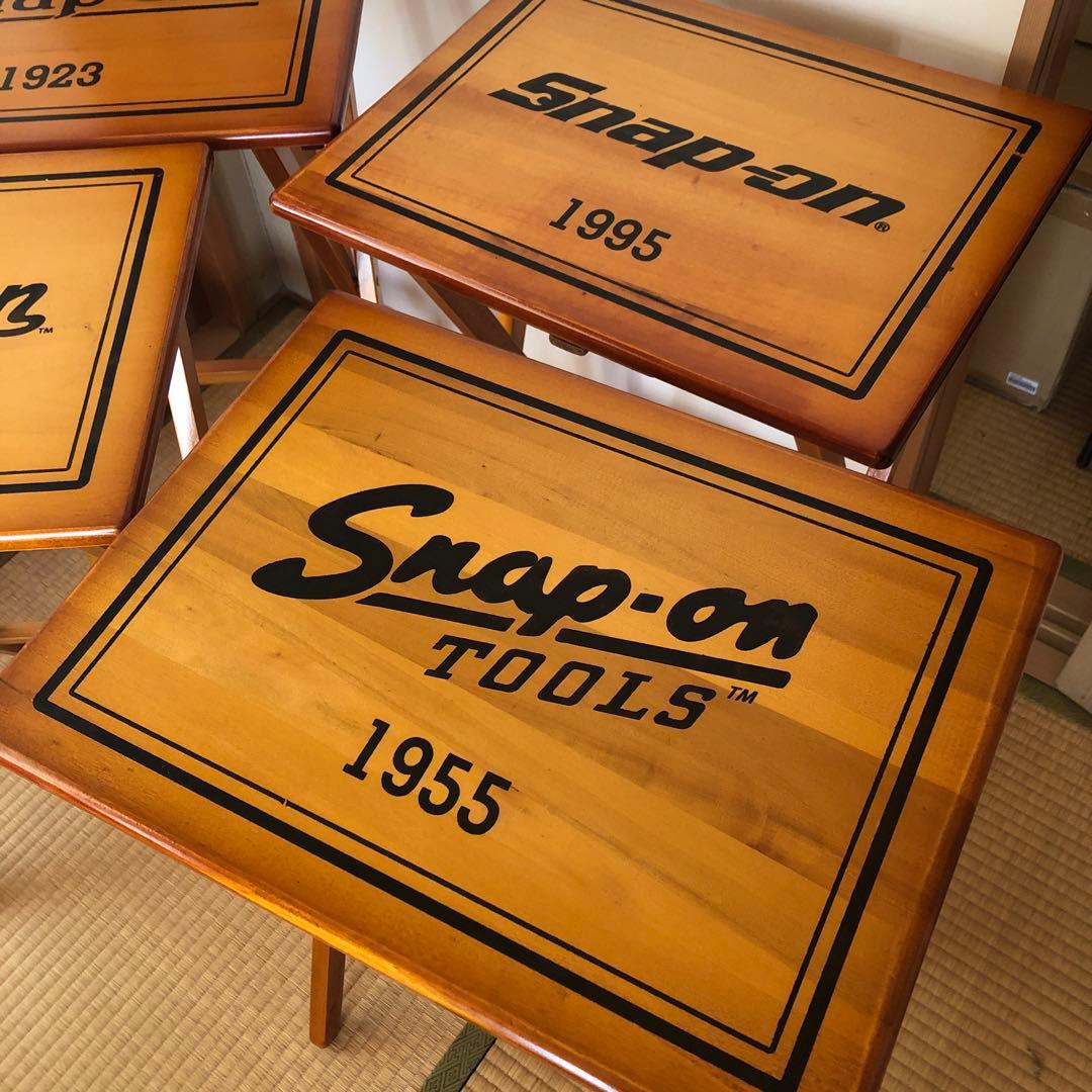 スナップオン　ウッドデスク　折りたたみセット　スクールデスク　レア