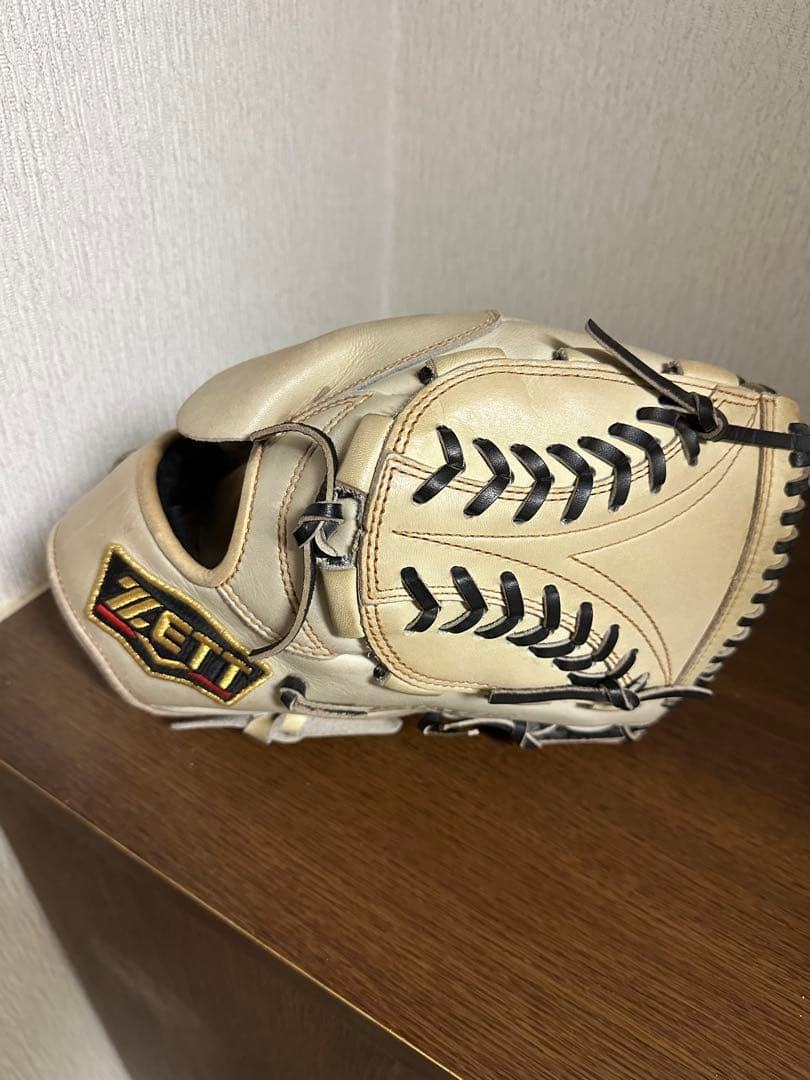 ZETT キャメル色 一般軟式グローブ