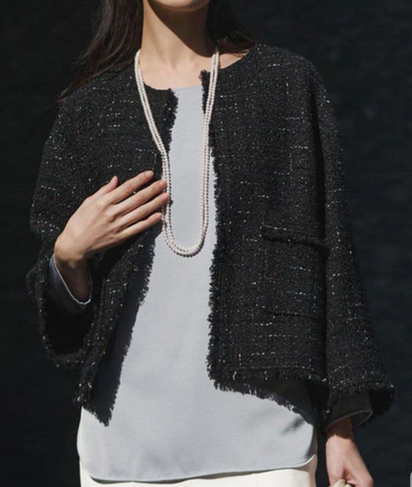 23区 2026SS GIOLICAツイード ノーカラー ジャケット