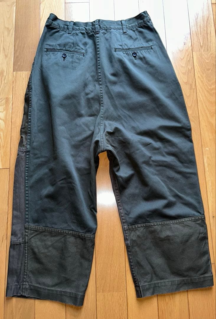 コムデギャルソン　オム　パッチ　ワイドパンツ