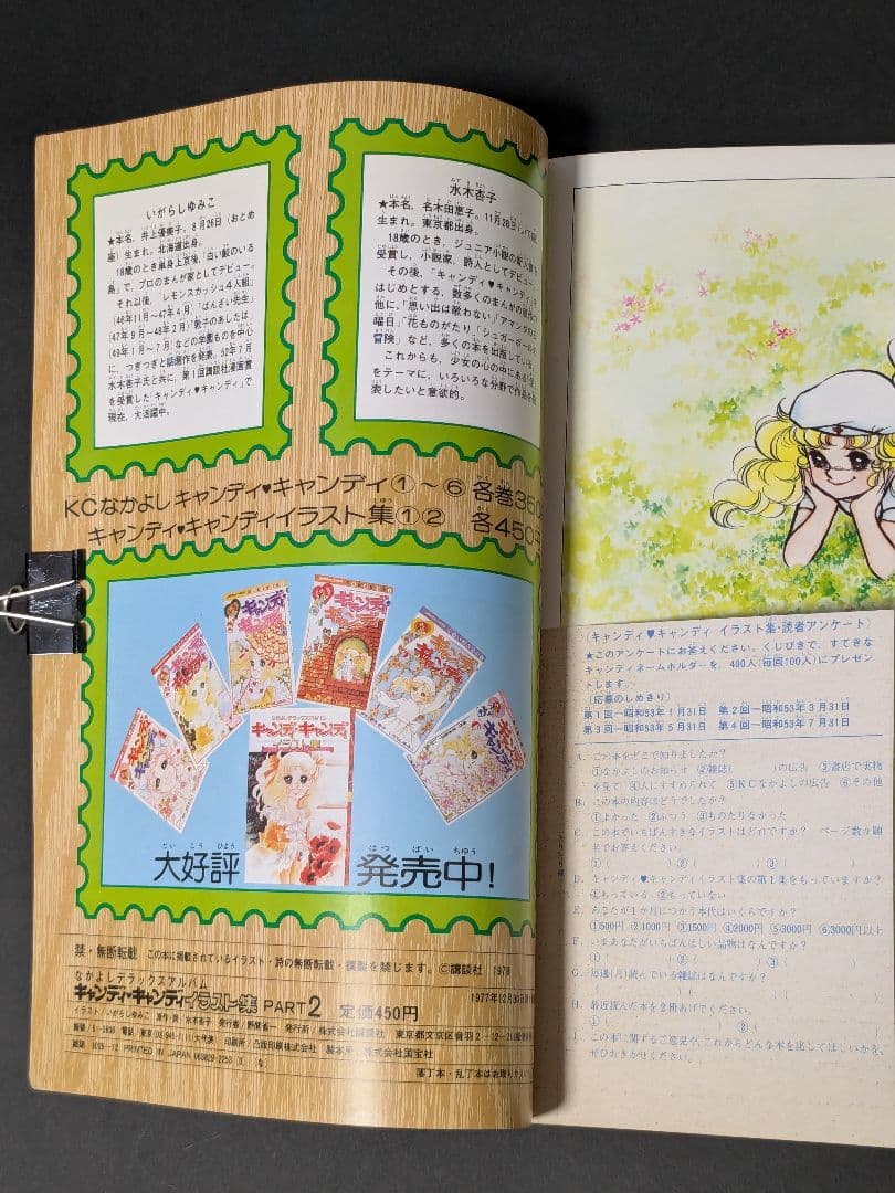 なかよしデラックスアルバム /キャンディキャンディ イラスト集 PART2