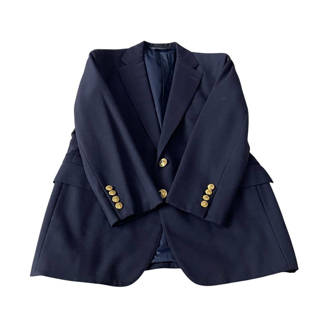 《超美品》ラルフローレン 紺ブレ 金ボタン 三角タグ チェンジポケット T175