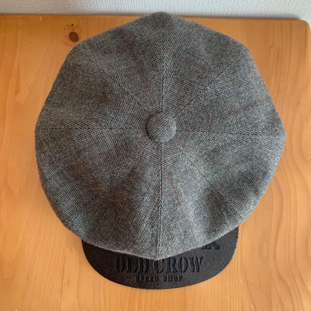 OLD CROW オールドクロウ キャスケット レザーバイザー ブラウン L