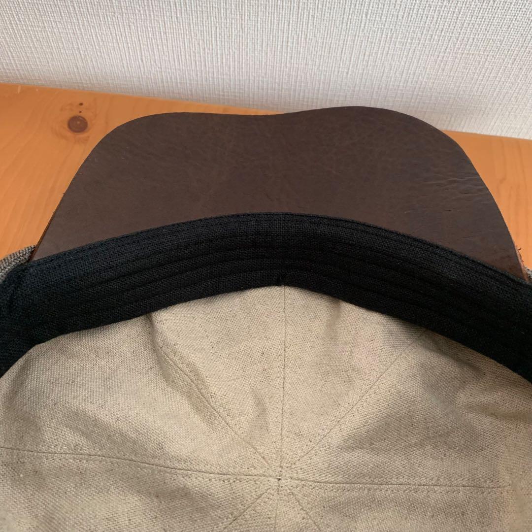 OLD CROW オールドクロウ キャスケット レザーバイザー ブラウン L