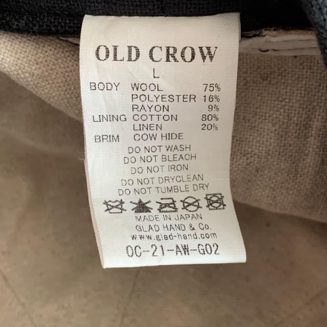 OLD CROW オールドクロウ キャスケット レザーバイザー ブラウン L