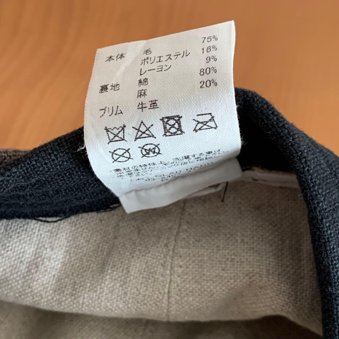 OLD CROW オールドクロウ キャスケット レザーバイザー ブラウン L